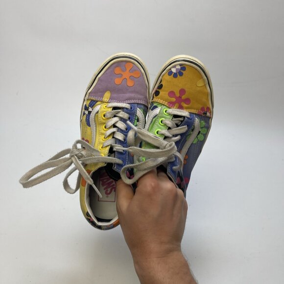 Vans Old Skool 36 DX Pyschedelic Floral AOP Boho Groovy Multicolor Women 7 US - Picture 13 of 14